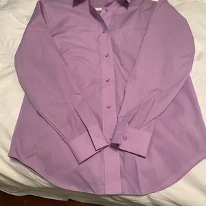 Foxcroft Wrinkle Free Blouse - 8P - Lavender